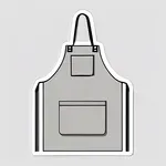 Light gray apron image